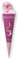 Schultüte aus Stoff 70 cm 123 Schulanfang Mädchen mit Namen Einschulungsdatum Bestickt rot rosa grau dunkelblau, Farbe:Beere