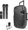 Vonyx SPJ-PA912 Portable PA Speaker System with Wireless Handheld, Headset and Lavalier Microphones, Bluetooth, Rechargeable Battery, 500W, 12-inch Woofer for Events & Performances