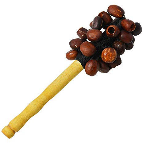 A-Star Handmade Authentic Seed Pod Shell Shaker - 27cm - Percussion Musical Instrument