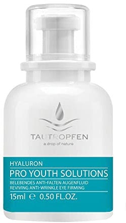 Tautropfen Hyaluron, Belebendes Anti-Falten Augenfluid für müde Augen (2 x 15 ml)
