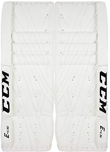 CCM Extreme Flex E4.5 JR Goalie Leg Pads White 30+1