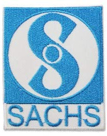 PATCHMANIA Sachs Motor Logo 8,0 cm Aufnäher Bügelbild, Patch Embroidered Patches Iron on