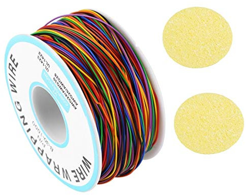 beihuazi® 250M Wire Wrapping Draht Klingeldraht Kabel Isolierung Test 30AWG Verzinnte Kupfer Solid Kabel