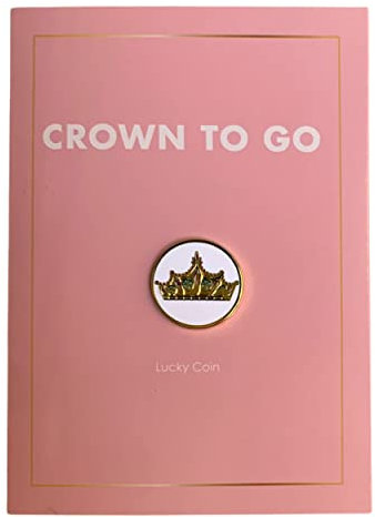 Jungle Empire Crown to go Karte mit Glücksmünze - Rosa Geburtstagskarte für Mädchen - Prinzessin Karte mit Krone - Glückwunschkarte mit kleinem Geschenk und Umschlag