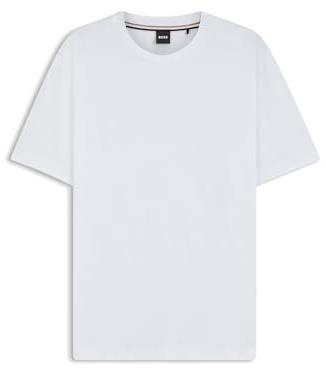 BOSS Herren Thompson 02 Regular-Fit T-Shirt aus Baumwoll-Jersey Weiß XL