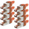 8 Stück Netzwerkstecker Cat 7 werkzeuglos CAT7 CAT7A RJ45 LAN UTP Kabel Stecker ohne Werkzeug werkzeugfrei CAT6a CAT6 CAT5 Verlegekabel Patchkabel Netzwerkkabel Toolless Modular Plug Connector