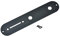 KAISH USA Specs Metal Aluminum Anodized Tele Control Plate with 3/8 CTS Pot Holes for American/Mexican Telecaster Black