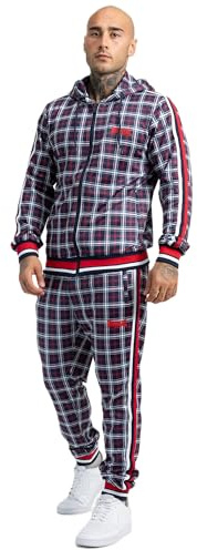 Lonsdale Herren Trainingsanzug mit Kapuze schmale Passform ORBOST