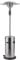 METRO Professional Fungo riscaldante per esterno, acciaio inox, bruciatore ecologico, da 19 a 50h di funzionamento, accensione elettrica, con rotelle, regolatore e tubo flessibile inclusi, argento