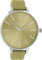 Oozoo Vintage Damen Uhr - Silber Armbanduhr Damen mit 16mm Lederarmband in Ockergelb - Analog Damenuhr in rund C10981.