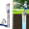 Vigevee Pompe de Puits Profond, 0,37 kW Pompe de Fontaine avec débit de 4000 l/hF, Hauteur de refoulement 34 m, Maillage de Filtration Multiple pour Rivières Réservoirs, avec Câble 20 m