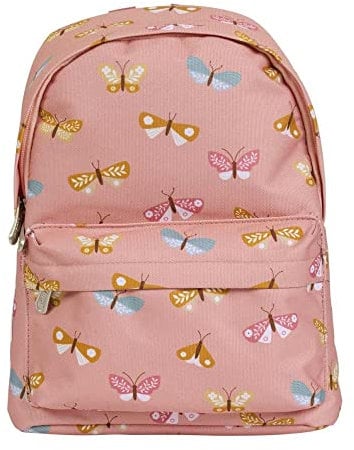 A Little Lovely Company Little Butterflies Bedruckter Rucksack für Kinder, 7 Liter Fassungsvermögen, Rosa