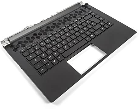 Dell Alienware m15 R5/R6 Palmrest & FRENCH RGB 4-Zone Backlit Keyboard - 05WC70 + 0M91GD (FJWV1) (Renewed)
