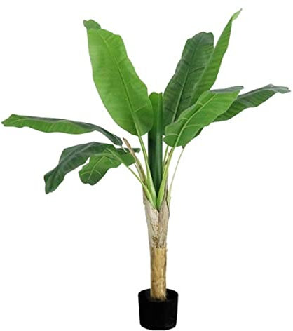 Kunstbaum Künstliche Künstlicher Bananenbaum, Große Tropische Pflanzen, Künstliche Blätter, Kunststoff, Monstera-Blätter, Musa-Baum Für Wohnzimmer, Schlafzimmer Kunstpflanze (Size : 120cm)