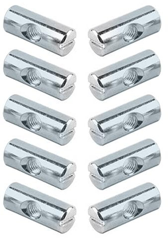 Kreuz Dübel Bettschraube,50 Stück Quermutter-Bolzen M6x12.5mm M6x15mm M6x20mm M6x30mm Quermutter-Bolzen Symmetrisch Dowels Nut Fasteners (M6x20mm)