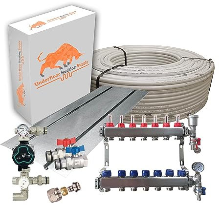 Underfloor Heating Suspended Floor Kit - 140m2 (7 Port)