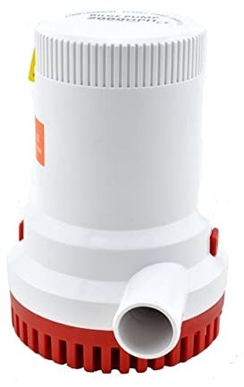 PIGENE Adjustable Small submersible pump 12/24V 2000GPH 3m3/h DC Submersible water Bilge pump for Fountain garden irrigation swimming pool cleaning farming (Size : 12v)