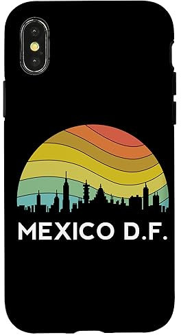 Hülle für iPhone X/XS Retro Mexiko DFG Mexikanischer Peso Ciudad District Federal Guey