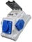RoadEu - Quadro Elettrico di Distribuzione 230 V – 3 prese Schuko – Distributore di corrente con magnetotermico differenziale 40A e interruttore C16A – Distributore di corrente IP44