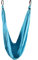 Highly Elastic Hanging Chair, Breathable Material, Aerial Yoga Fitness Hanging Straps for Aerial Yoga Fitness, Anti Gravity Aerial Swing Sling Yoga for (Sky blue complete set