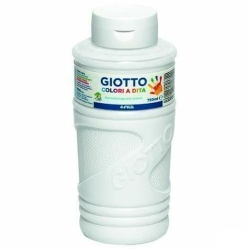 Giotto Pintura de Dedos Blanco 750 ml (6 Unidades)