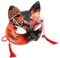 Zerodeko Fuchs Cosplay Maske Japanische Kitsune Kabuki Maske Katze Süße Cosplay Halbmaske Maskerade Ball Party Halloween Cosplay Bühne Requisiten