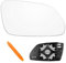 Laitejituan Spiegelglas Ersatz für VW Polo 9N 2005-2009, Ersatz für Skoda Oktavia (1Z3 / 1Z5) 2004-2008 Außenspiegel Glas Fahrerseite Beheizbar Ersatzspiegelglas Außenspiegel Asphärisch Auto (Rechts)