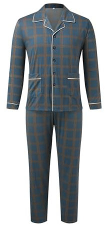 Pigiama Uomo Invernale Pigiama Uomo Invernale Natalizio Pigiama Da Uomo Invernale Pigiama Uomo Invernale Caldo Cotone Pigiama Uomo Aperto Davanti Pigiami Da Uomo Pigiama Uomo Cotone