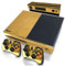 Huhudyy Gold GläNzende Haut Aufkleber für Console Controller + Kinect Decal Vinyl