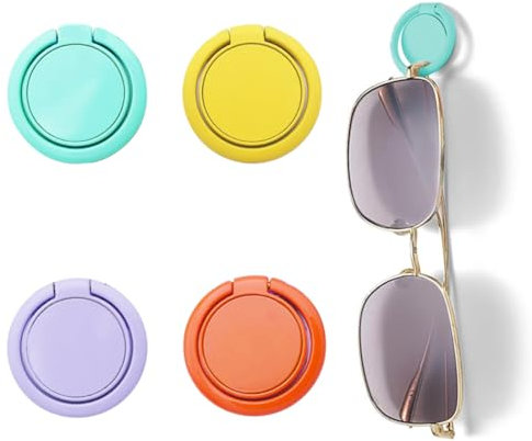 IKOPFLN 4 Stück Brillenhalter Wand Brillenaufbewahrung - Wandhalter für Brillen - Sonnenbrillen Brillenaufbewahrung - Mehrere Brillenregale für hängende Gläser