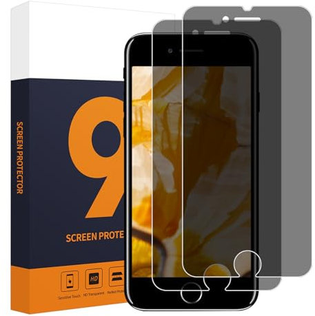 Carantee 2 Stück Schutzfolie für Panzerglas für iPhone 6/6s/7/8/SE 2020, Wasserdicht Anti-Fingerabdruck Panzer Schutz Glas, 9H Härte Bruchsicher 2.5D Displayschutzfolie für iPhone 6/6s/7/8/SE 2020