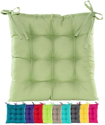 JACK Outdoor Stuhlkissen 38x38cm Lounge Kissen Auflage Wasserfest Sitzkissen Garten Lotus Effekt, Farbe:Mint