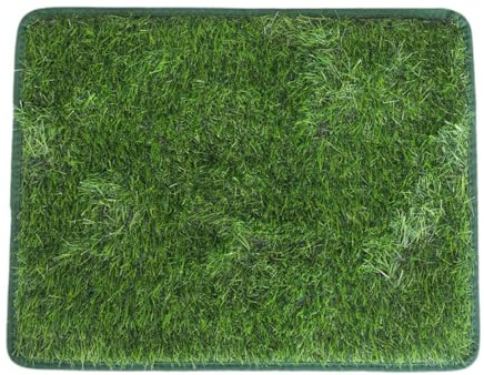 Fenteer Tapis Gazon Synthétique Chien Tapis Propreté Plateau Lavable Portable en PP et Caoutchouc Adapté à La Formation Intérieur Aire de Jeux Salle de Bain, 70cmx90cm