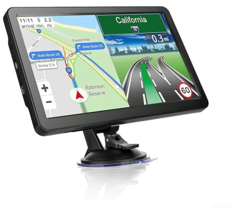 Zilimontt 9 Inch GPS Navigation System For Truck Car Commercial Vehicle With Europe UK France Maps 2025 FM Transmitter Voice Guide Multi-Language Support(In Europe)