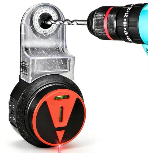 Uadme Drill Dust Collector with Laser, Suction Cup, Type-C Rechargeable | Powerful Vacuum, Built-in Battery, Electronic Dust Extractor, For Picture Hanging, Painting, Home Renovations, Easy to Use