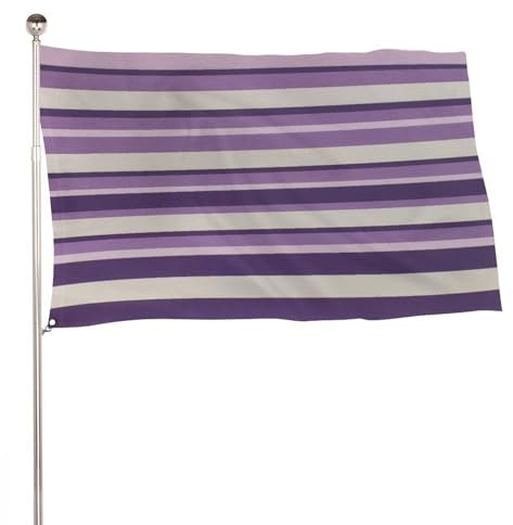 Vintage-Flagge mit horizontalen Streifen, 90 x 150 cm, für den Außenbereich, Dekoration für Hof, Veranda, Rasen, Bauernhaus
