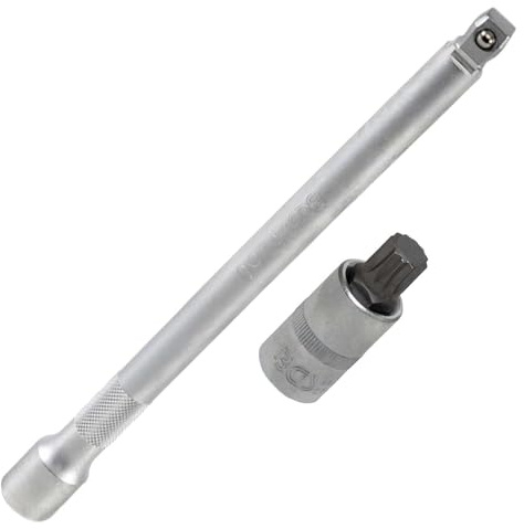 BandelOne enthält BGS Bit-Einsatz Innenvielzahn M14x55mm + Kipp-Verlängerung 250mm für 1/2 Knarre
