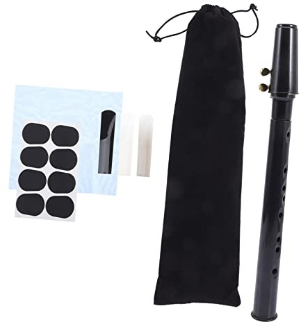 Kleiner Saxophon Instrument 11-loch C-dur Schwarz 1 Satz | Kunststoffausführung, für Bühne und Auftritte, für Erwachsene Sowie Kinder