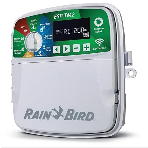 GardPrime Kit irrigazione interna - Programmatore Rain Bird ESP-TM2 8 zone + modulo WiFi LNK2 - Soluzione connessa completa per giardino e orto by GardenPrime