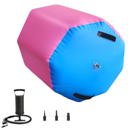 Gymnastikroller – PVC-Luftroller-Gymnastikfass, Back-Bend-Trainerrollen | Aufblasbarer Octagon Tumbler R0ller | zum Üben, Fitness, Fitnessstudio, Indoor-Heimtraining, Yoga, Outdoor-Übungen