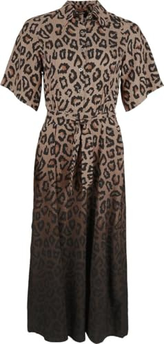 RED by EMP Damen mehrfarbiges langes Sommerkleid mit Animal-Print