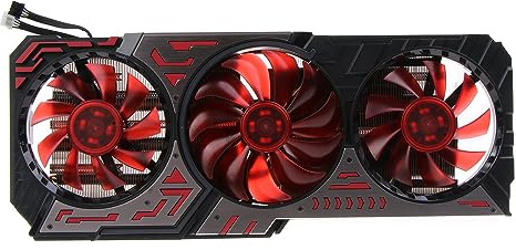 ZEPFJHE Grafikkarten-Kühler, 12 V, 4-polig, 12 V, GPU-Kühler mit Gehäuse für 2060, 2070, 2080 Super OC Grafikkartenkühlung
