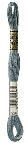 DMC Lichteffekte mit Stickerei Floss 8,7 m 12-Pack De grau/grün (Medium-grey-green)