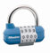 Master Lock 1523EURD Cadenas à Combinaison, Couleur Aléatoire, 5,9 x 6,4 x 2,6 cm