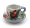 3 x MyTinyWorld Dolls House Ceramic Cockerel Tea Cup And Saucers