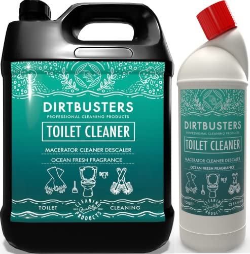 Dirtbusters Toilet Macerator Cleaner & Descaler, Deep Cleaning With Limescale Remover, Safe To Use With Pump Units, Toilets, Septic Tanks, Macerators & Urinals (6L)