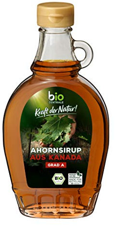 biozentrale Ahornsirup | 6 x 250 ml Bio-Ahorn Sirup | vegan | Süßungsmittel Alternative zu Honig und Agavensirup | zum Backen und Verfeinern