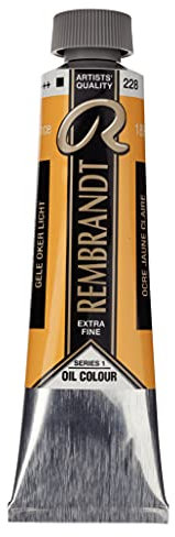 Rembrandt Huile de Peinture Jaune ocr L, Amarillo Ocre Light, Talla única, Set de 50 Pièces