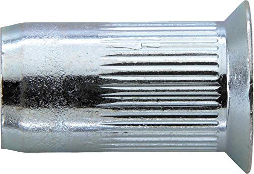 Gesipa Blindnietmuttern Stahl-gerändelt M6 – Senkkopf (Klemmbereich 1,5 – 4,5 mm, Schaftdurchmesser 9 mm) 1455369
