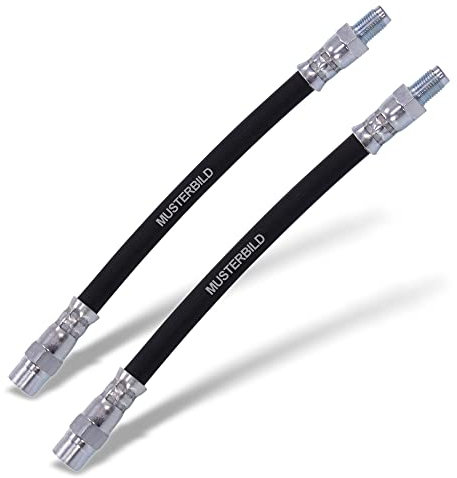 BESTPRICE 2x Bremsschlauch hinten Kompatibel mit A udi A4 B7 Cabriolet (8HE), A4 B7 (8EC), A4 B6 (8E2), A4 B6 Cabriolet (8H7), A4 B7 Avant (8ED), SEAT EXEO ST (3R5), EXEO (3R2)
